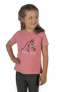 T-shirt dziecięcy z głową konia Grace, różowy T-shirt dziecięcy z głową konia Grace, różowy