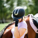 Kask jeździecki York Amethyst, Shiny Silver