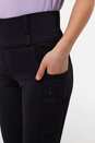 Legginsy jeździeckie dziecięce Young Rider Anya, czarne Legginsy jeździeckie dziecięce Young Rider Anya, czarne